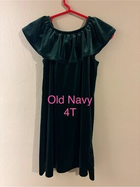 Old Navy | Dresses | Old Navy Forest Green Velvet Dress 218m | Poshmark